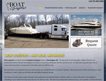Tablet Screenshot of boat-logistics.com